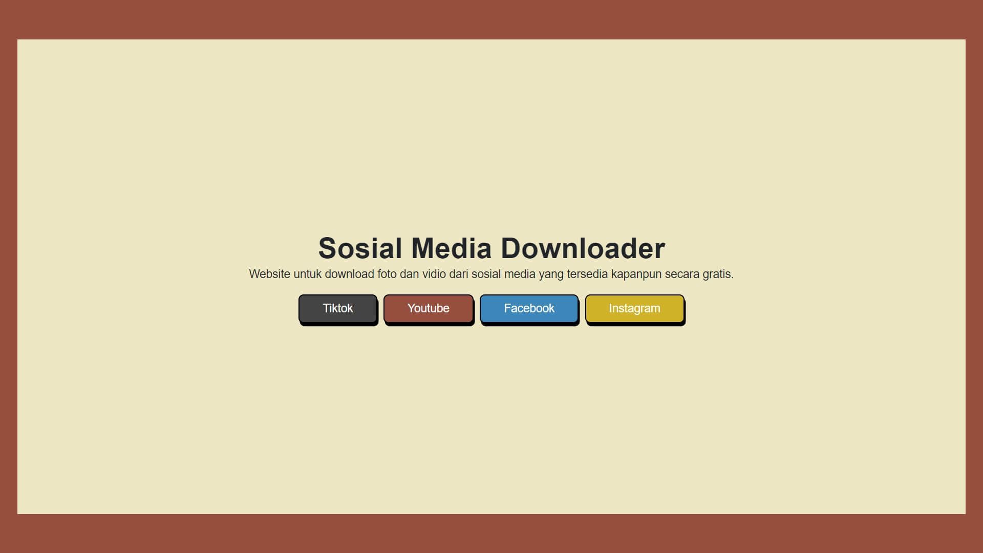 Sosmed Downloader