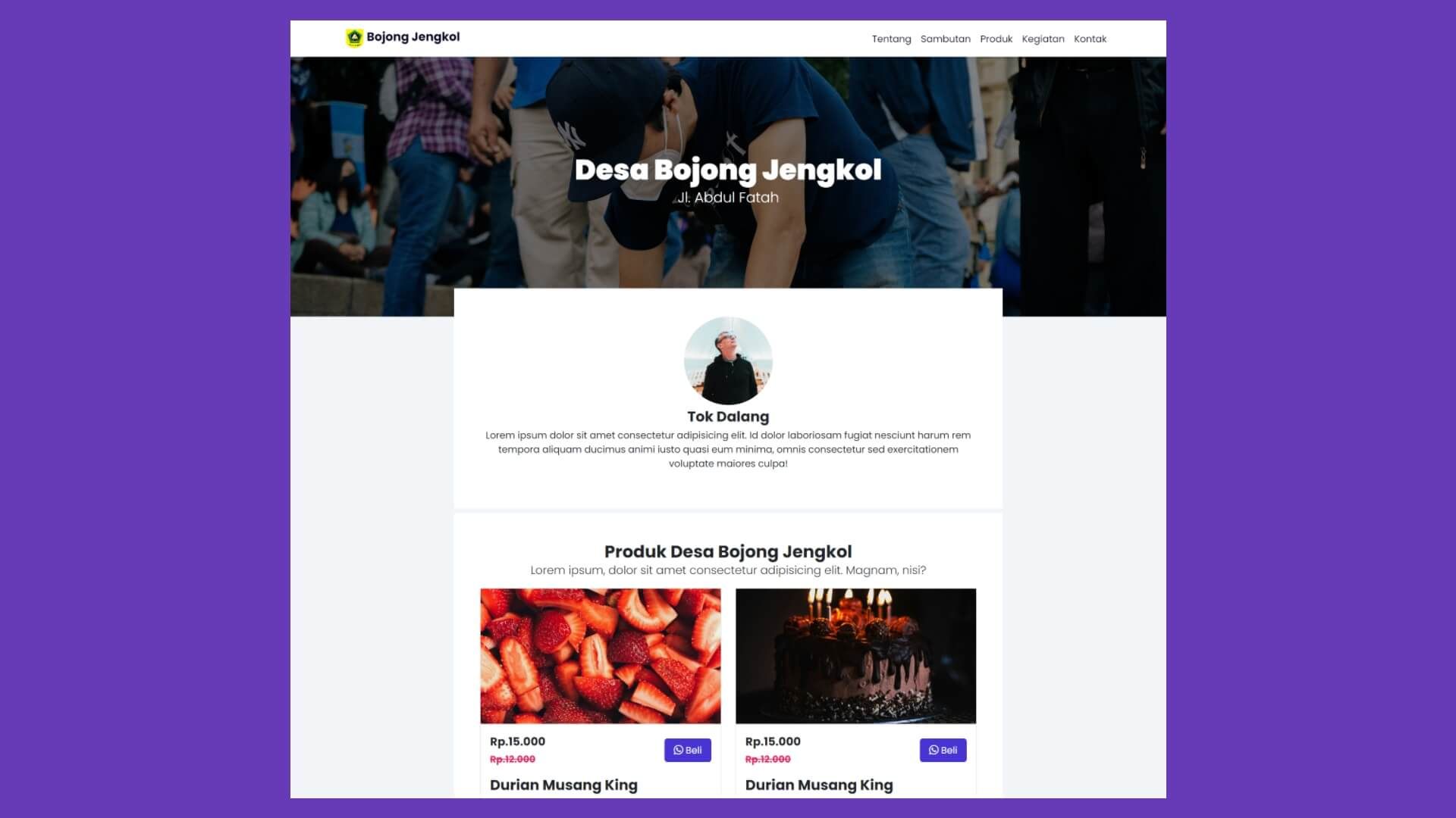 Template Web Desa